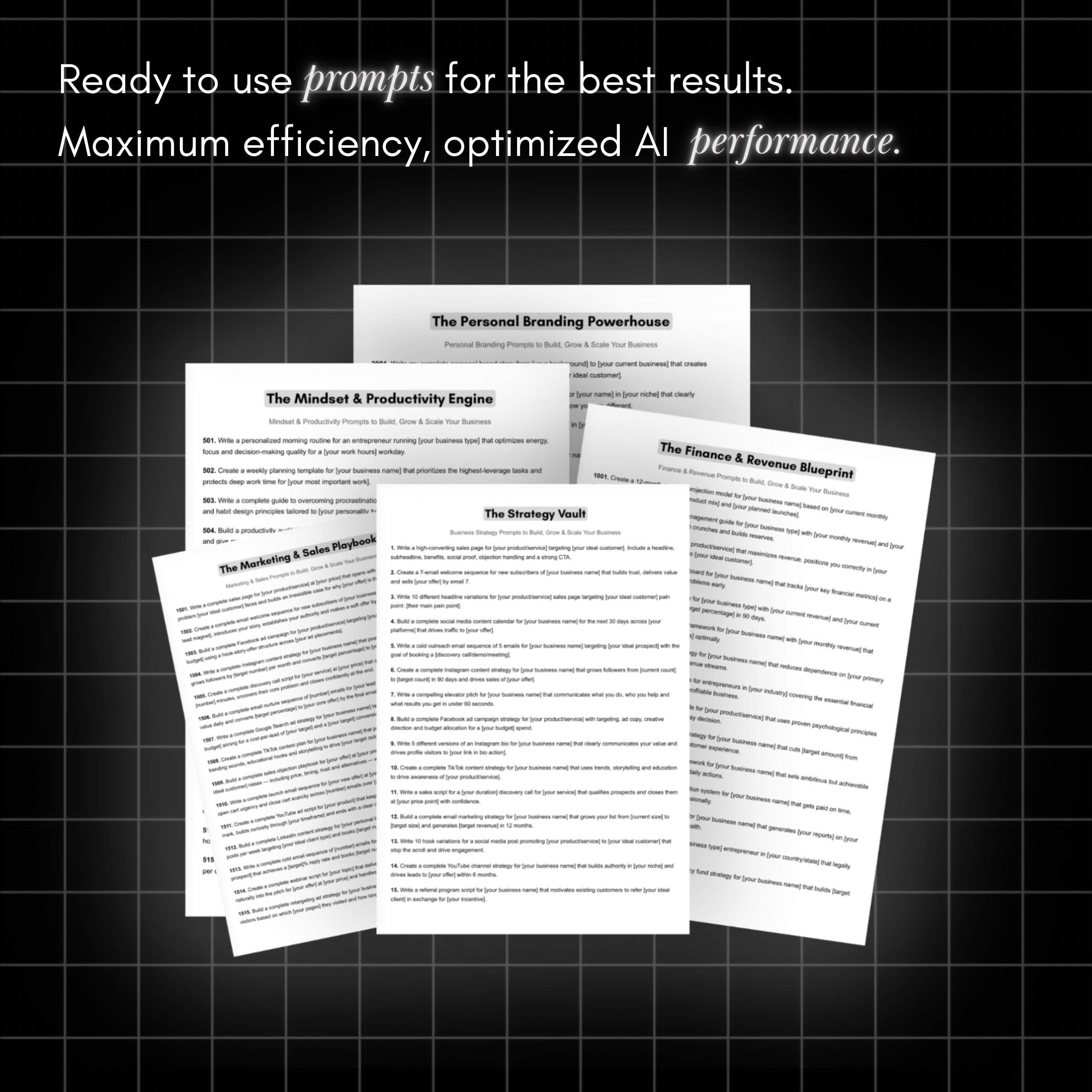 M2L Entrepreneur Arsenal Medium Pack - 5000 AI Prompts